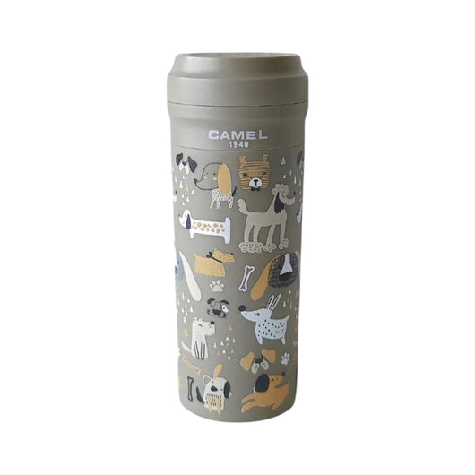 Camel 350ml Glass Bladder Vacuum Insulated Cup(Dog DG)