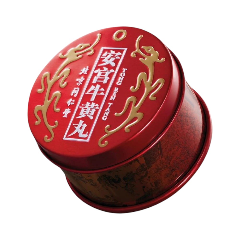 红蟠桃4kg Beijing Tong Ren Tang Angong Niuhuang Wan (Red Tank) | Yue