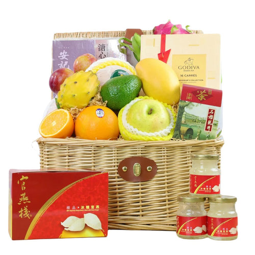Deluxe Longevity Mid-Autumn Festival Fruit Hamper (MAF235R)