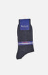 Mercerized Cotton Executive Socks(Navy)