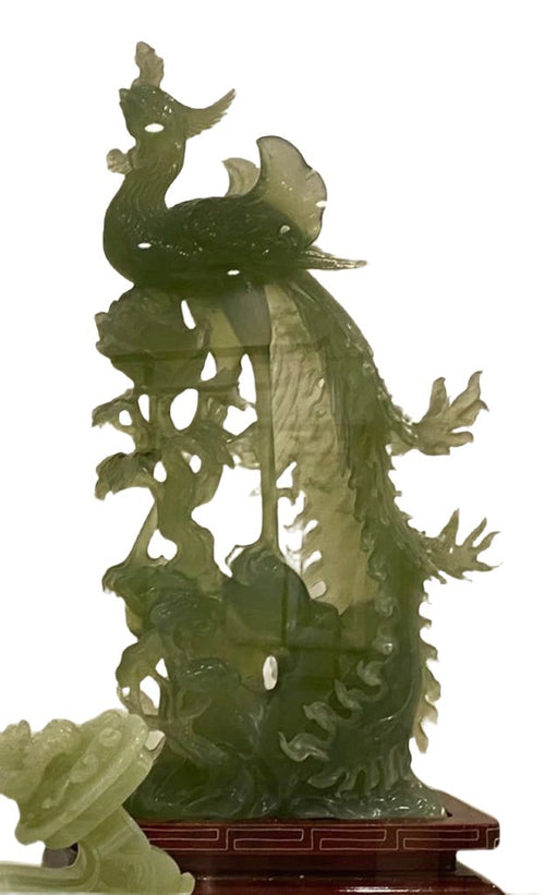 Jade Phoenix(Without Wooden Stand)