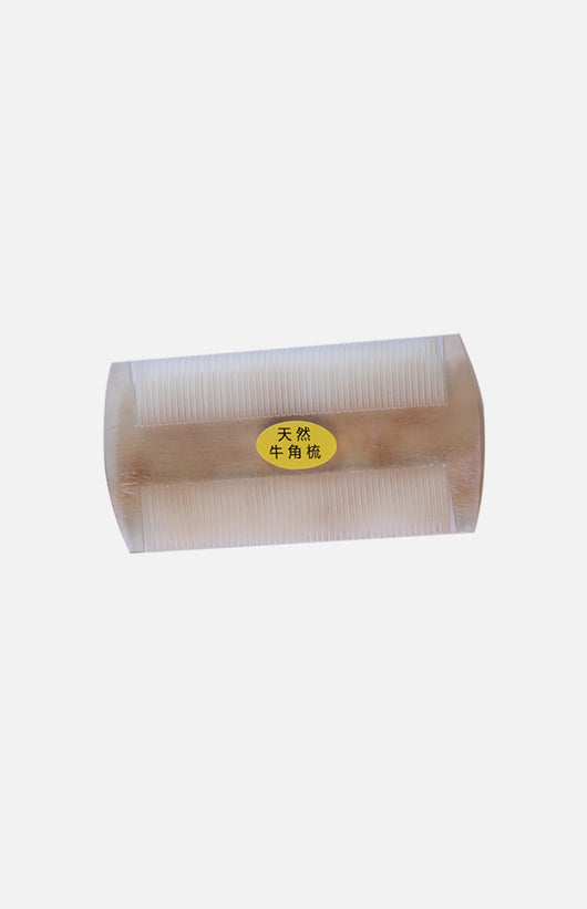 Ox Horn Double Tooth Comb(Bai Chi Style)