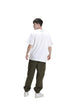 White T shirt with blue print