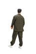 Military green Unisex Kungfu Jacket