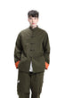 Military green Unisex Kungfu Jacket