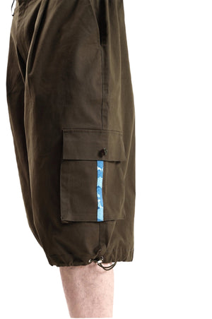 Military green Canvas Shorts