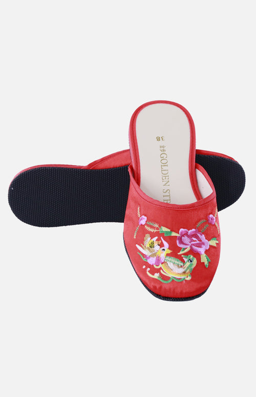 Silk Embroidered Slipper (Yuan Yuang)