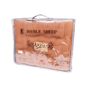 Double Sheep Camel Hair Blend Double Blanket