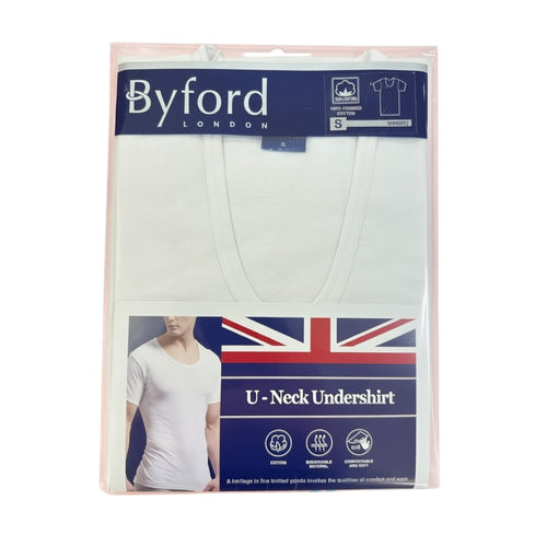 BYFORD Men's U Shaped S/S Spencer MW8822 (S-XL)