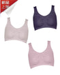 Wacoal 5391GB Sleeping Bra (1 pack 3 pcs 3 colours)