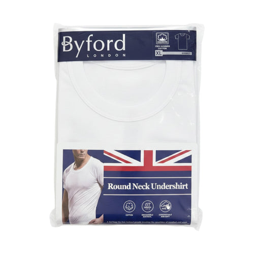 BYFORD Men's Round Shaped S/S Spencer MW8821 (S-XL)