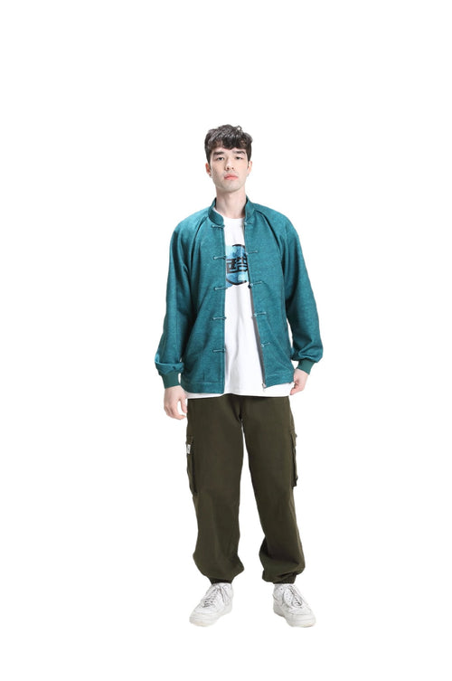 Aqua Unisex Bomber Jacket