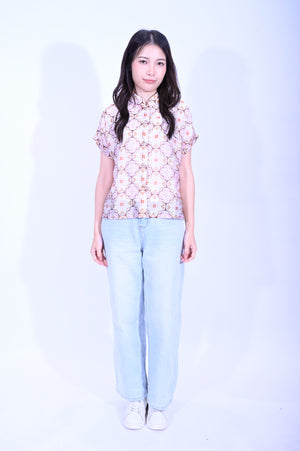 Line & Curve Ladies Ramie Short Sleeves TopS05R26-10