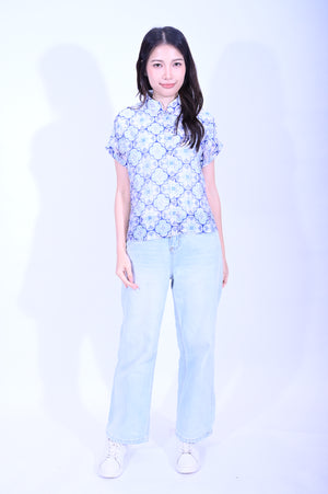 Line & Curve Ladies Ramie Short Sleeves TopS05R26-9