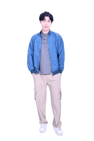 CYPHERHOOD Chinese Bomber Jacket(Blue)