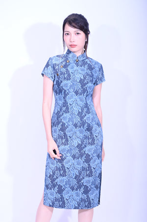 Line & Curve Ladies Denim Qi PaoYL1187-2