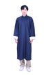 Mandarin Square Men's Linen Cheongsam-Navy