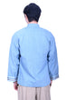 Line & Curve Men's Cotton Jersey Tang Jacket Light Blue