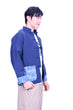 Line & Curve Men's Cotton Jersey Tang Jacket Blue 2