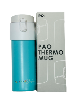 Pao Thermo Mug 2.0 (Aqua Blue with White Lid)