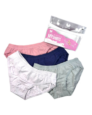 Wacoal 9023WS MY Shorts Cotton Panty (1 pack 4 pcs 4 colours)