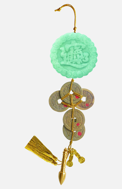 Jade-Lucky Token and Hanging Coins