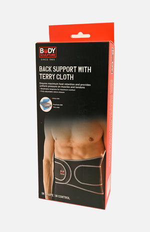 Body Sculpture Back Support with Terry Cloth (SX-520)