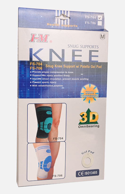 I-m Snug Supports Knee Fs-704 Sung Knee Support W/ Patella Gel Pad (M)