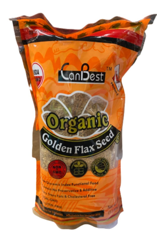 CanBest Organic Golden Flax Seed (500G)