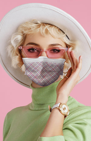 WAO-Medical mask Classic Series (Pink tartan)