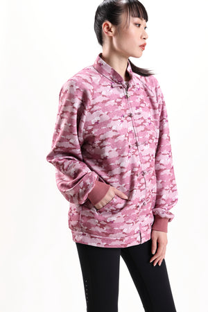 Pink Unisex Bomber Jacket