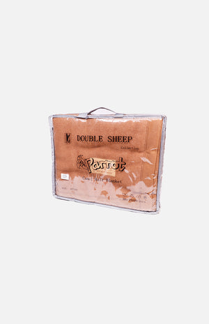 Double Sheep Camel Hair Blend Double Blanket